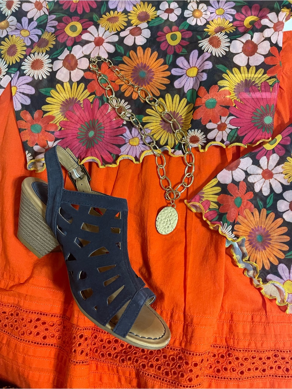 WOMENS FLORAL CROPPED HIPPIE Y2K BELL SLEEVE  TOP SZ SM EUC - Picture 3 of 9
